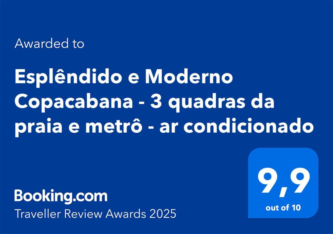 Esplendido E Moderno Copacabana - 3 Quadras Da Praia E Metro - Ar Condicionado Рио-де-Жанейро Экстерьер фото